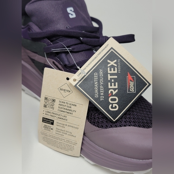 Salomon Ultra Flow Gore-Tex Women's Size 9.5 Sneakers Running Shoes Purple New - Picture 9 of 12